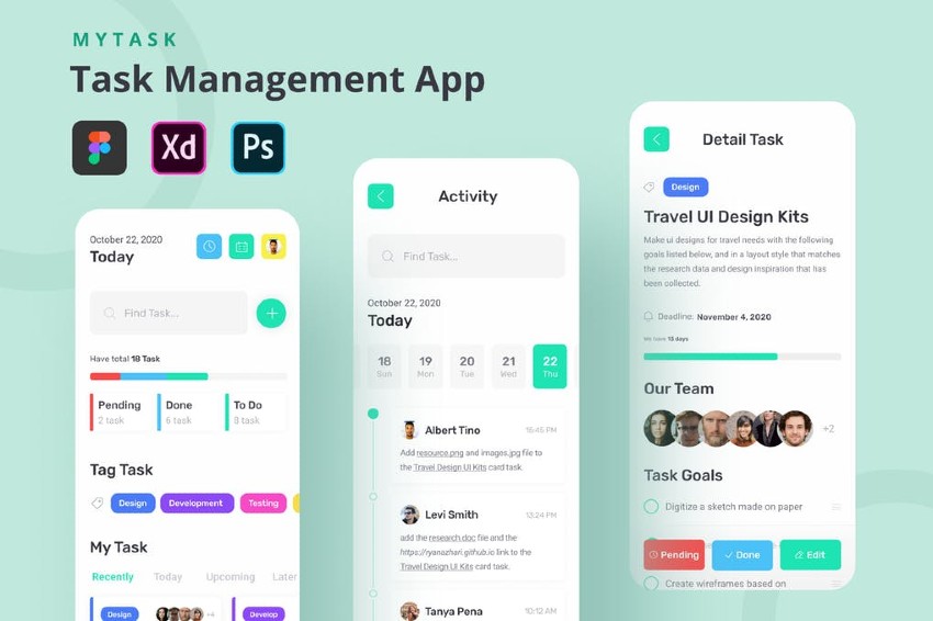 MyTask - Task Management App UI Kit